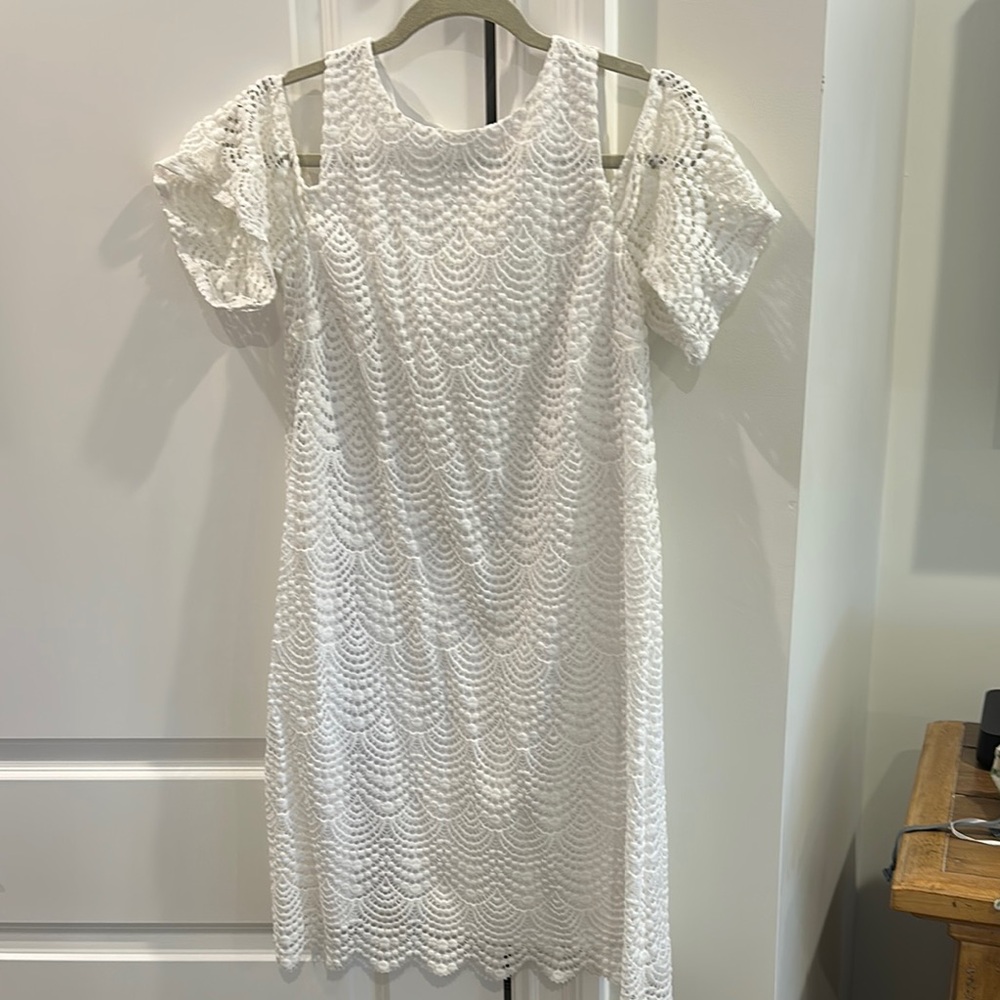 Lilly Pulitzer Elegant White Lace Dress